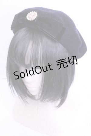 画像: m petit by misako / AMモチーフリボンベレー 57.5ｃｍ クロ O-25-12-18-2014-LO-AC-OW-OS