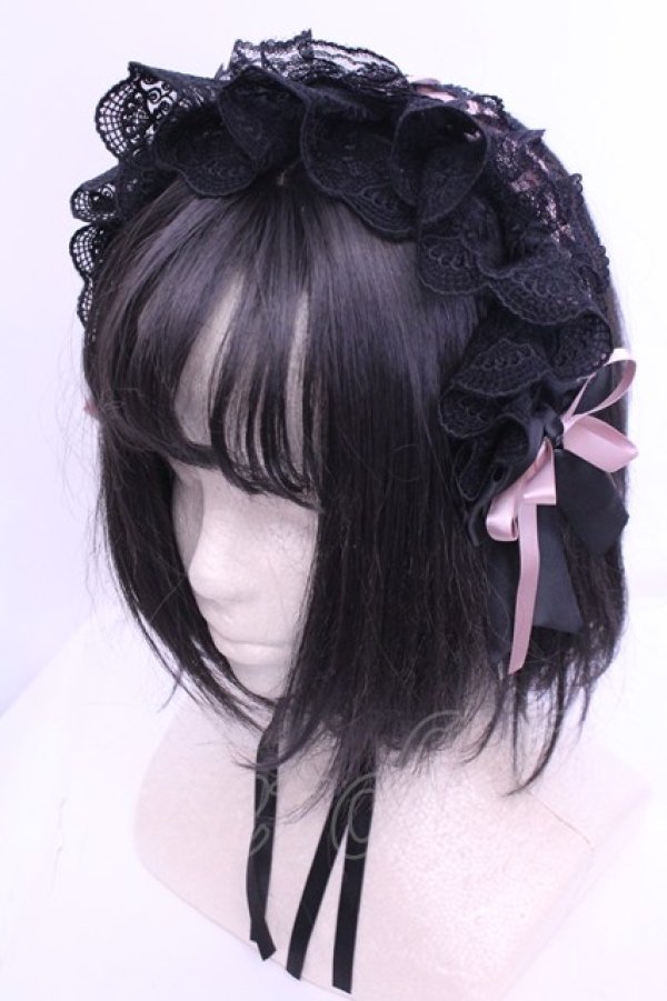 画像1: DearMyLove / 4WAYクリップ型ヘッドドレス  クロ×ピンク O-25-12-18-2018-EL-AC-OW-OS (1)