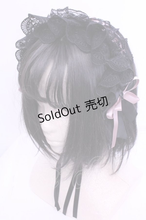 画像1: DearMyLove / 4WAYクリップ型ヘッドドレス  クロ×ピンク O-25-12-18-2018-EL-AC-OW-ZT0104R (1)