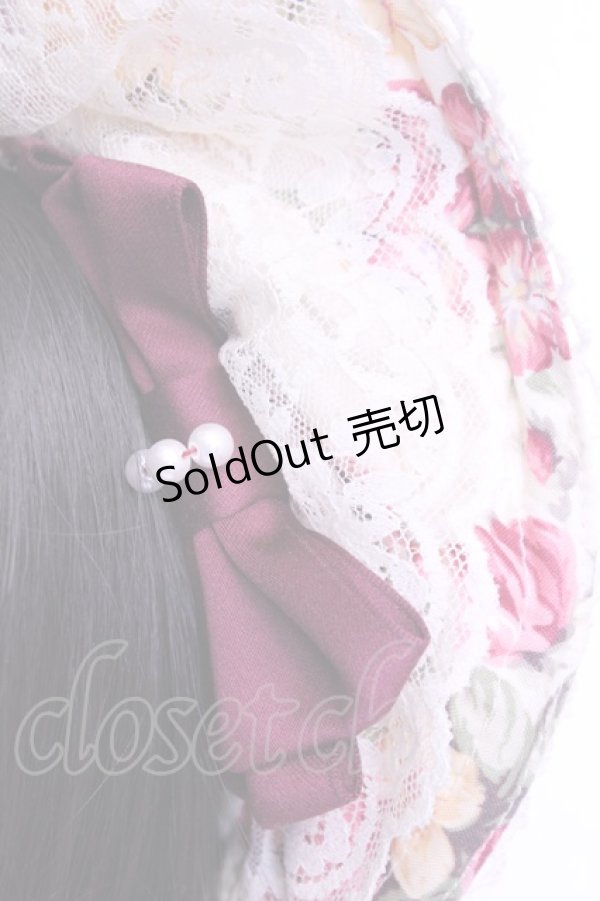 画像2: metamorphose / ロザリーハーフボンネット  アイボリー O-25-12-18-2021-ME-AC-OW-OS (2)