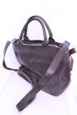 画像2: m petit by misako / AMレースアップ 2WAY トートバッグ  ブラウン O-25-12-18-2026-LO-BG-OW-OS (2)