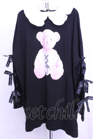 画像: Ank Rouge / くまちゃんロンTe  クロ×シロ O-25-12-18-2029-CA-TO-IG-OS