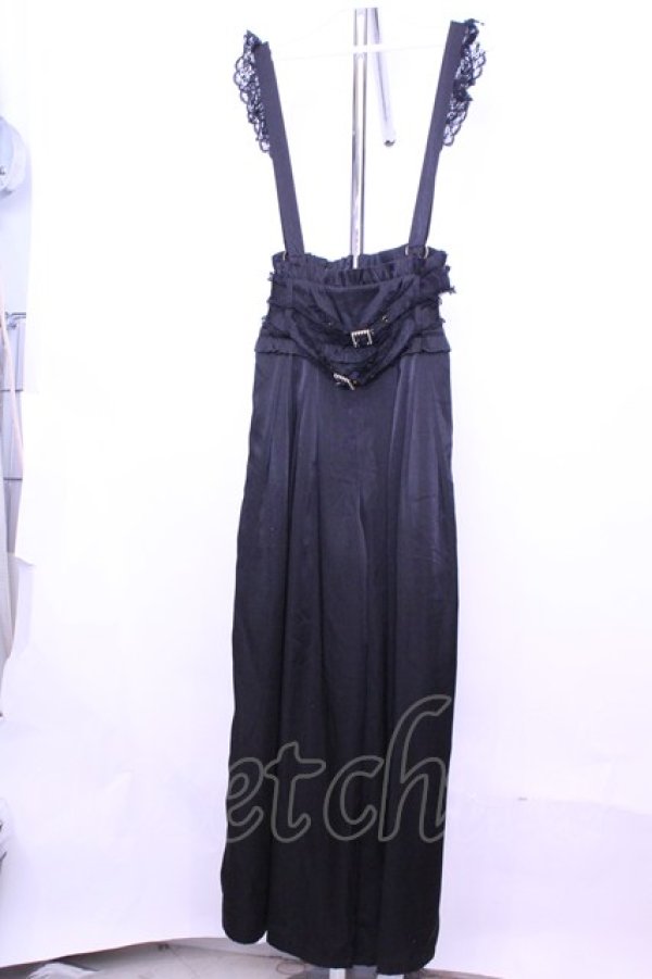 画像1: Rojita / Wベルトサス付パンツ  クロ O-25-12-18-2033-LO-PA-IG-OS (1)