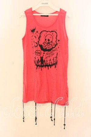 画像: PEACE NOW / ナイトメアプリントタンクトップ Ｍ ピンク O-25-12-18-014-PU-TO-IG-OS