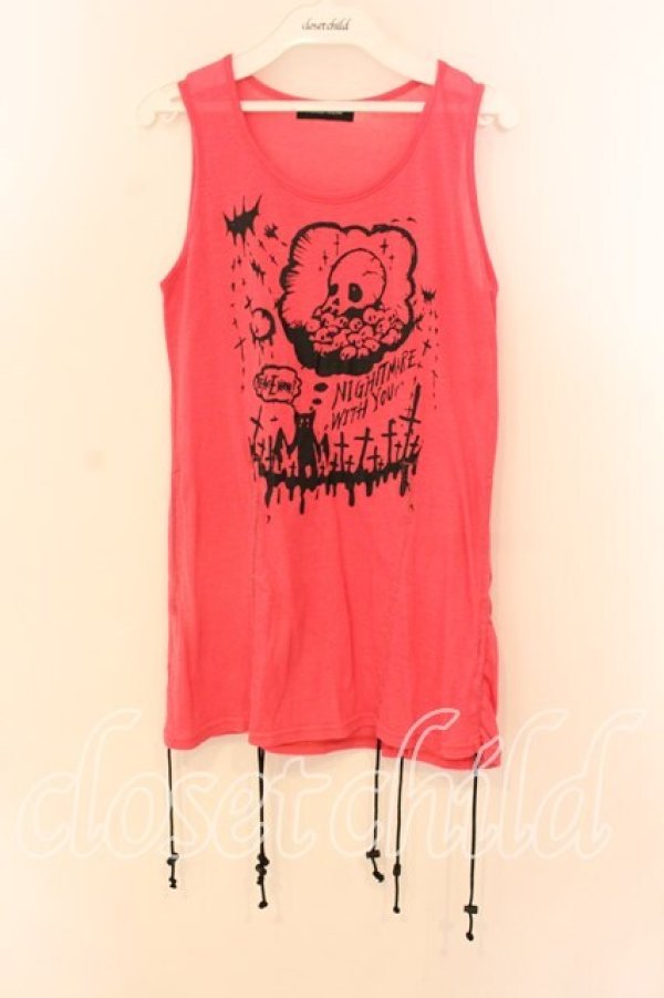 画像1: PEACE NOW / ナイトメアプリントタンクトップ Ｍ ピンク O-25-12-18-014-PU-TO-IG-OS (1)