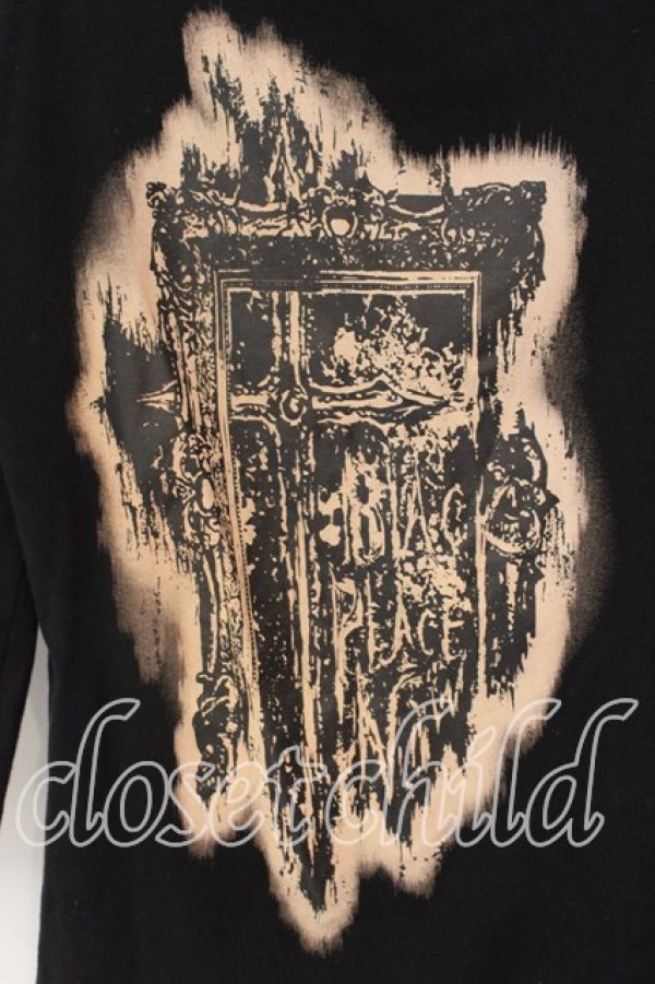 画像2: BPN / フレームクロスプリントカットソー Ｍ ブラック O-25-12-18-015-GO-TO-IG-OS (2)