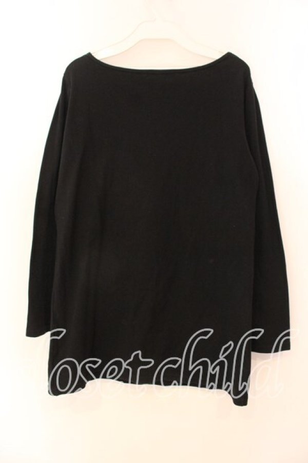 画像3: BPN / フレームクロスプリントカットソー Ｍ ブラック O-25-12-18-015-GO-TO-IG-OS (3)