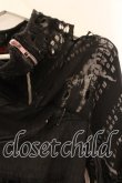 画像3: DARK RED  RUM / 異素材ダメージカットソー  ブラック O-25-12-18-023-HN-TO-IG-OS (3)