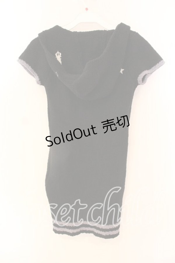 画像2: HEAVEN and Earth / マシュマロフードワンピース  ブラック O-25-12-18-024-PU-OP-IG-OS (2)