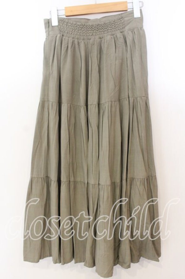 画像3: F i.n.t / ティアードスカート F グリーン O-25-12-19-003-0-SK-OW-OS (3)