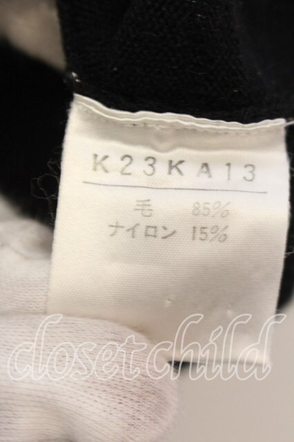 画像3: KANEKO ISAO / 花刺繍使いラメ入半袖ニット  クロ O-25-12-19-031-EL-TO-OW-OS (3)