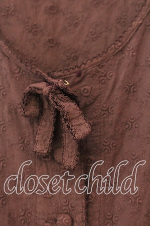 画像2: KANEKO ISAO / 刺繍レースワンピース  ラベンダー O-25-12-19-038-EL-OP-OW-OS (2)