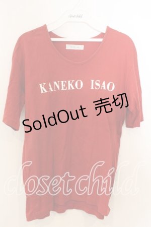 画像: KANEKO ISAO / ロゴptTシャツ  アカ O-25-12-19-057-EL-TO-OW-ZT490