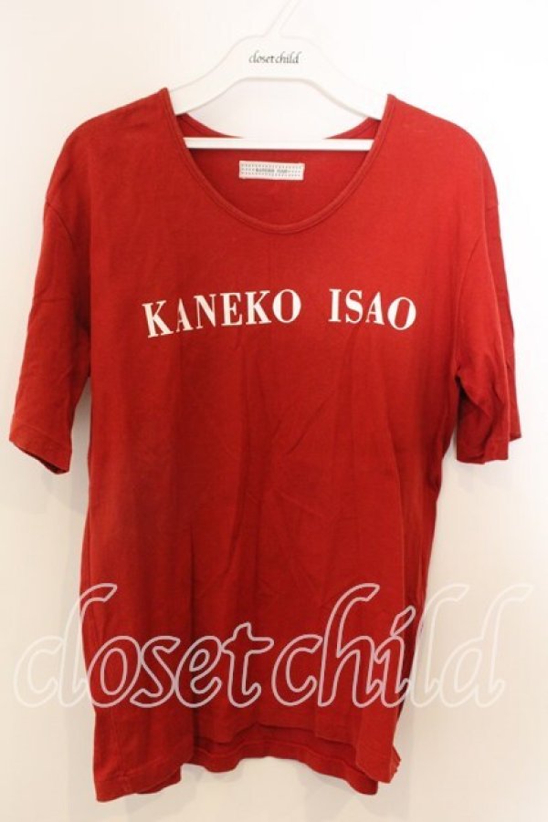 画像1: KANEKO ISAO / ロゴptTシャツ  アカ O-25-12-19-057-EL-TO-OW-OS (1)