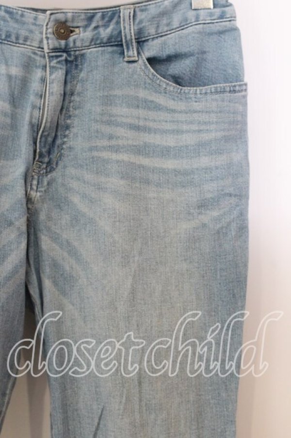 画像3: PINK HOUSE / 裾レースデニムパンツ M ブルー O-25-12-19-060-LO-PA-OW-OS (3)