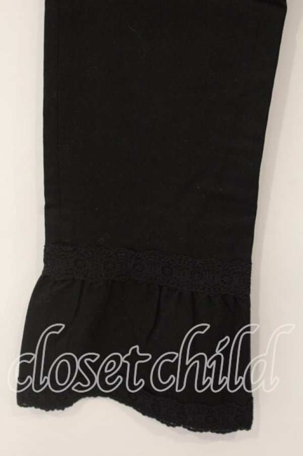 画像2: PINK HOUSE / レース使いパンツ L クロ O-25-12-19-062-LO-PA-OW-OS (2)