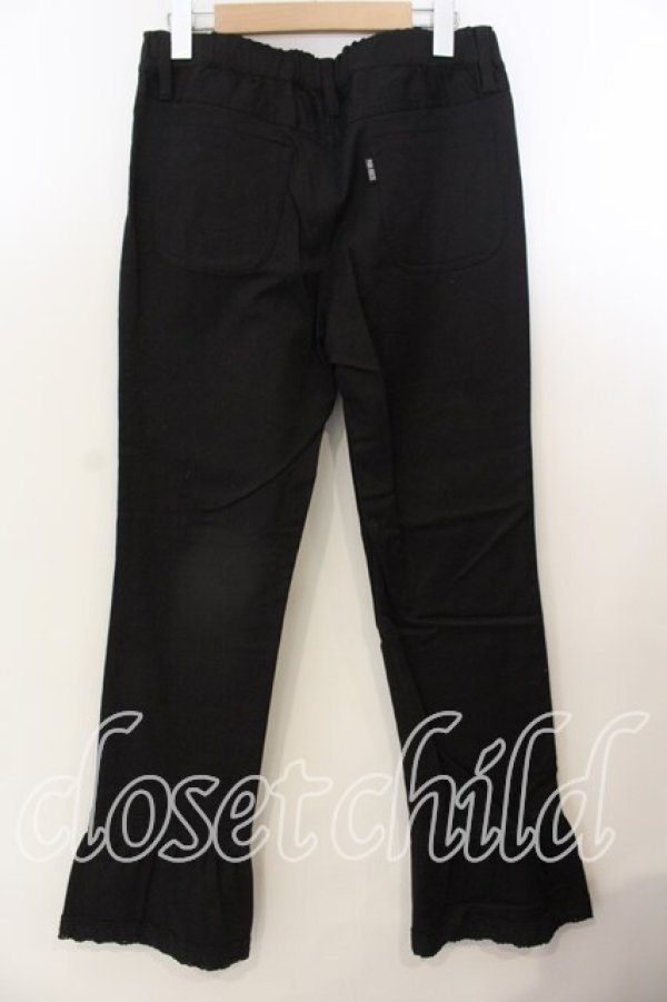 画像3: PINK HOUSE / レース使いパンツ L クロ O-25-12-19-062-LO-PA-OW-OS (3)