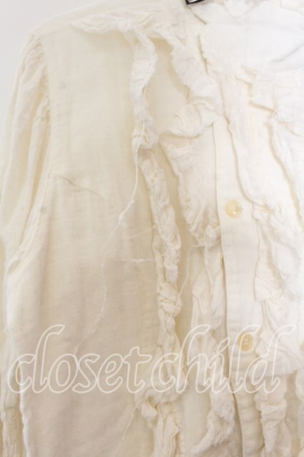 画像2: STIGMATA / ガーゼフリルネックベルトブラウス  アイボリー O-25-12-19-063-GO-TO-IG-OS (2)