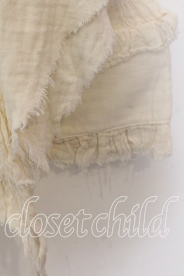 画像4: STIGMATA / ガーゼフリルネックベルトブラウス  アイボリー O-25-12-19-063-GO-TO-IG-OS (4)