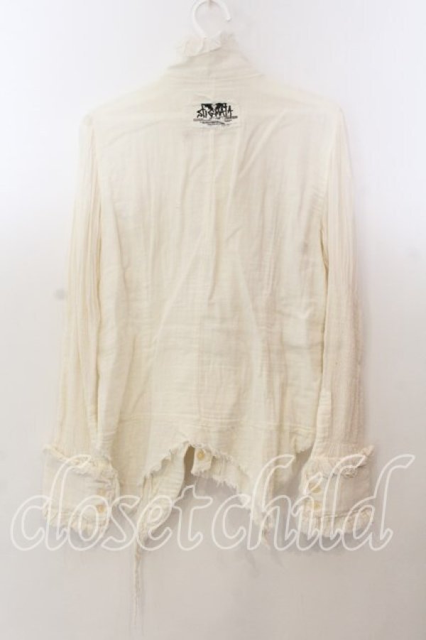 画像5: STIGMATA / ガーゼフリルネックベルトブラウス  アイボリー O-25-12-19-063-GO-TO-IG-OS (5)