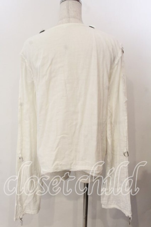 画像3: SEXY DYNAMITE LONDON / セディショナリーズタイプガーゼシャツ  ホワイト O-25-12-19-064-PU-TO-IG-OS (3)