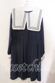 画像1: FLC / 皆方由衣さんコラボ/セーラーカラーワンピース 3L ネイビー O-25-12-19-065-0-OP-OW-OS (1)