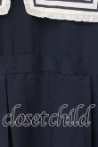 画像2: FLC / 皆方由衣さんコラボ/セーラーカラーワンピース 3L ネイビー O-25-12-19-065-0-OP-OW-OS (2)