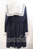 画像3: FLC / 皆方由衣さんコラボ/セーラーカラーワンピース 3L ネイビー O-25-12-19-065-0-OP-OW-OS (3)