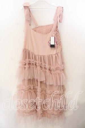 画像: FLC / 皆方由衣コラボワンピース LL ピンク O-25-12-19-068-0-OP-OW-OS