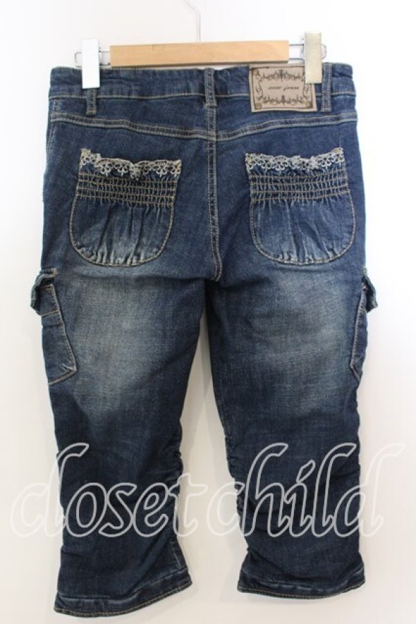 画像3: axes femme / デニムカーゴパンツ S ウォッシュ O-25-12-19-075-AX-PA-IG-OS (3)