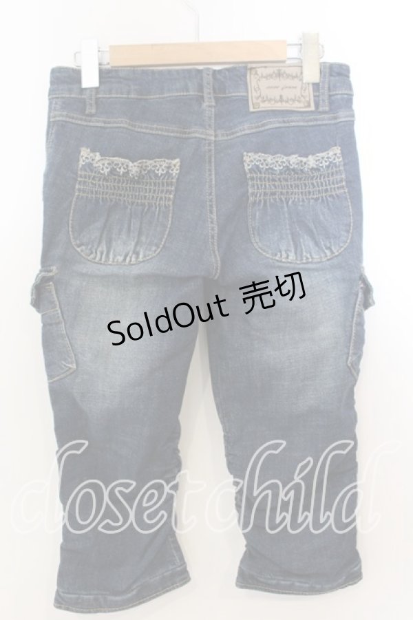 画像3: axes femme / デニムカーゴパンツ S ウォッシュ O-25-12-19-075-AX-PA-IG-ZT505 (3)