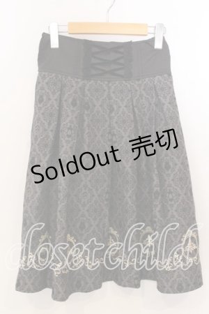 画像: axes femme / Disneyダークオーナメント柄スカート M クロ O-25-12-19-012-AX-SK-OW-OS