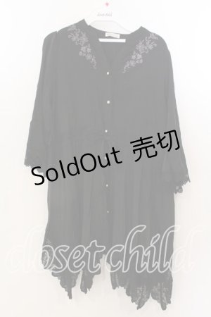 画像: axes femme / フィッシュテールチュニック M クロ O-25-12-19-015-AX-OP-OW-OS