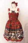 画像1: Angelic Pretty / British Bearジャンパースカートセット  アカ O-25-12-19-021-AP-OP-OW-OS (1)