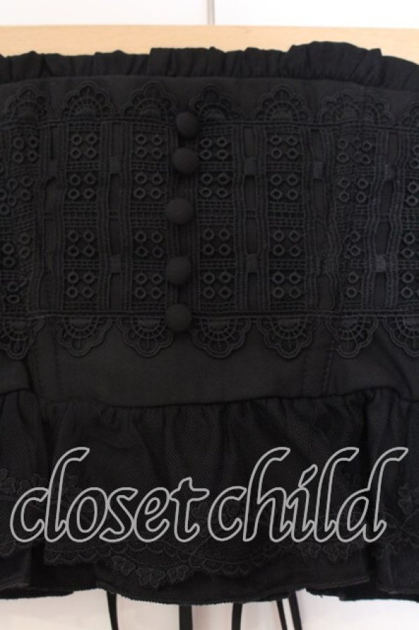 画像2: Sheglit / "Clarinette"レースコルセット M ブラック O-25-12-20-025-EL-ZA-OW-OS (2)