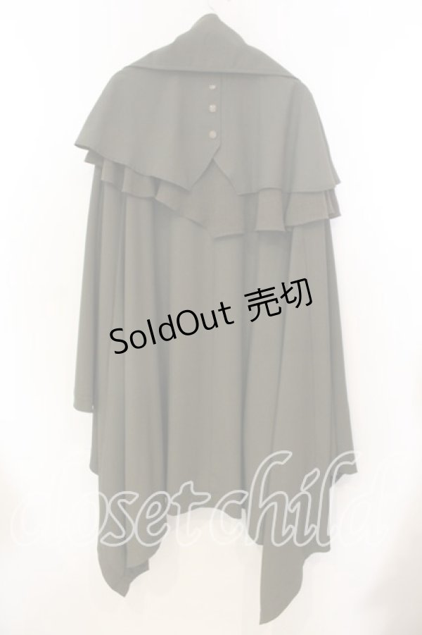 画像4: Ozz Croce / ケープデザインロングマント  グリーン O-25-12-20-029-OO-CO-OW-OS (4)