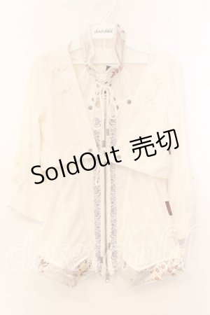 画像: Ozz oneste / チャイナキャミ＆ボレロ  アイボリー O-25-12-20-035-OO-TO-OW-OS