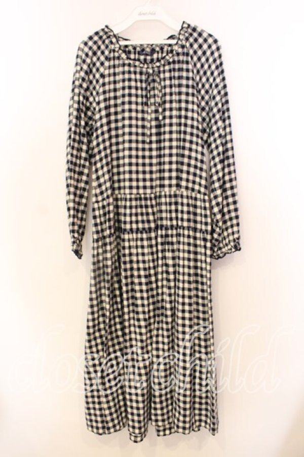 画像1: PINK HOUSE / 2024 PINK HOUSE HAPPY SET-B ワンピース  ネイビー×ベージュ O-25-12-20-042-LO-OP-IG-OS (1)