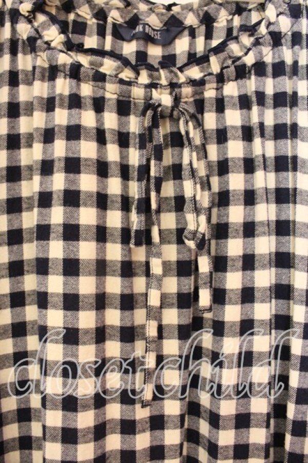 画像2: PINK HOUSE / 2024 PINK HOUSE HAPPY SET-B ワンピース  ネイビー×ベージュ O-25-12-20-042-LO-OP-IG-OS (2)