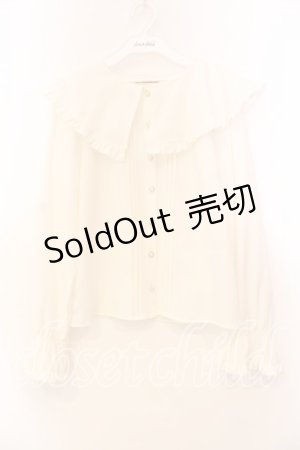 画像: Amavel / ケープ風襟ブラウス  アイボリー O-25-12-20-045-CA-BL-IG-OS