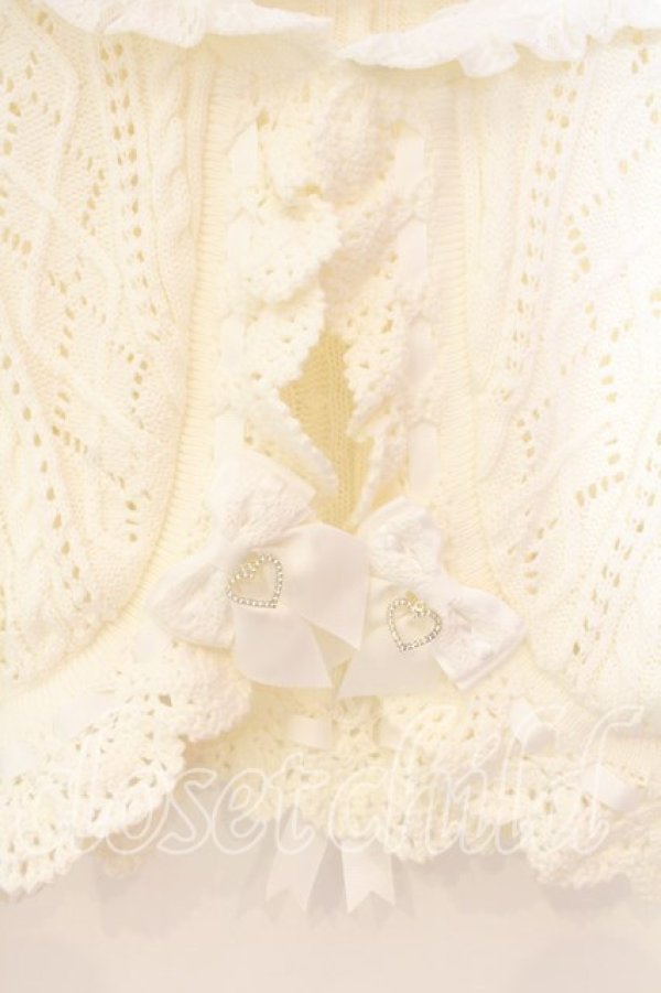 画像2: LIZ LISA / クロップド透かしセーラーカーディガン  シロ O-25-12-20-052-LO-TO-OW-OS (2)