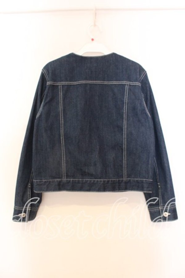 画像2: Ank Rouge / フリルデニムジャケット M ブルー O-25-12-20-054-CA-JA-OW-OS (2)