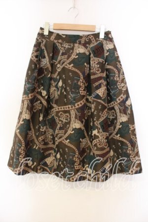 画像: Jane Marple / タイニーアリスゴブランスカート  ブラウン O-25-12-20-056-JM-SK-IG-OS