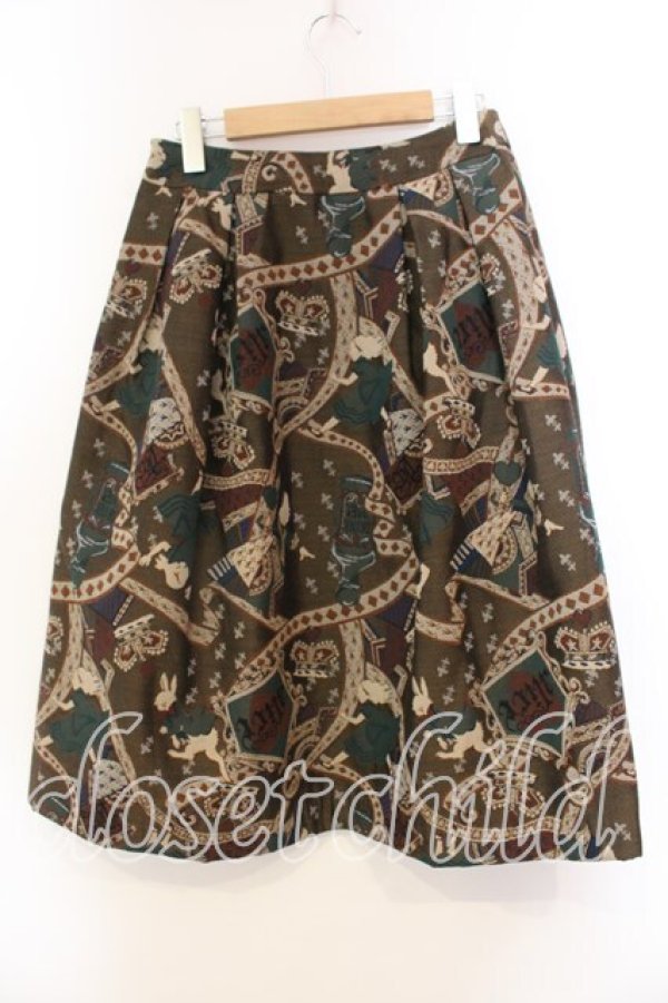 画像3: Jane Marple / タイニーアリスゴブランスカート  ブラウン O-25-12-20-056-JM-SK-IG-OS (3)