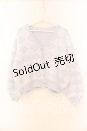 画像: Candy Stripper / VVS KNIT カーディガン 2 サックス×ホワイト O-25-12-20-064-PU-TO-IG-OS