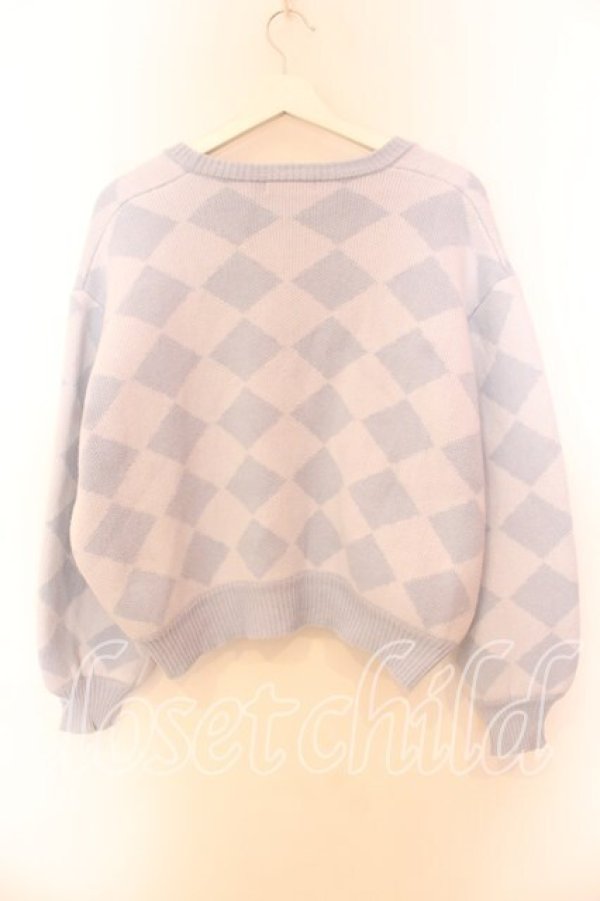 画像3: Candy Stripper / VVS KNIT カーディガン 2 サックス×ホワイト O-25-12-20-064-PU-TO-IG-OS (3)