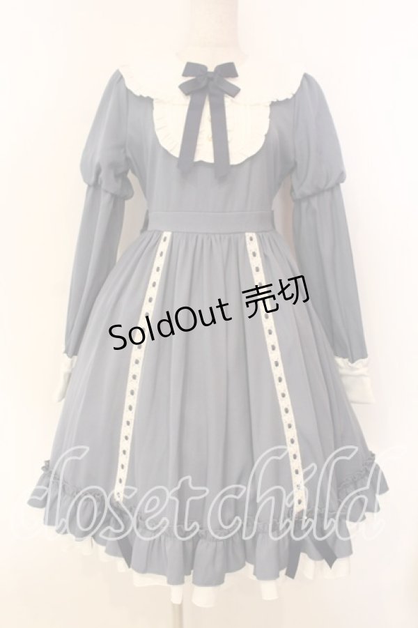 画像1: Amavel / Dolly Maidフリルワンピース  ブルー O-25-12-20-011-CA-OP-IG-OS (1)