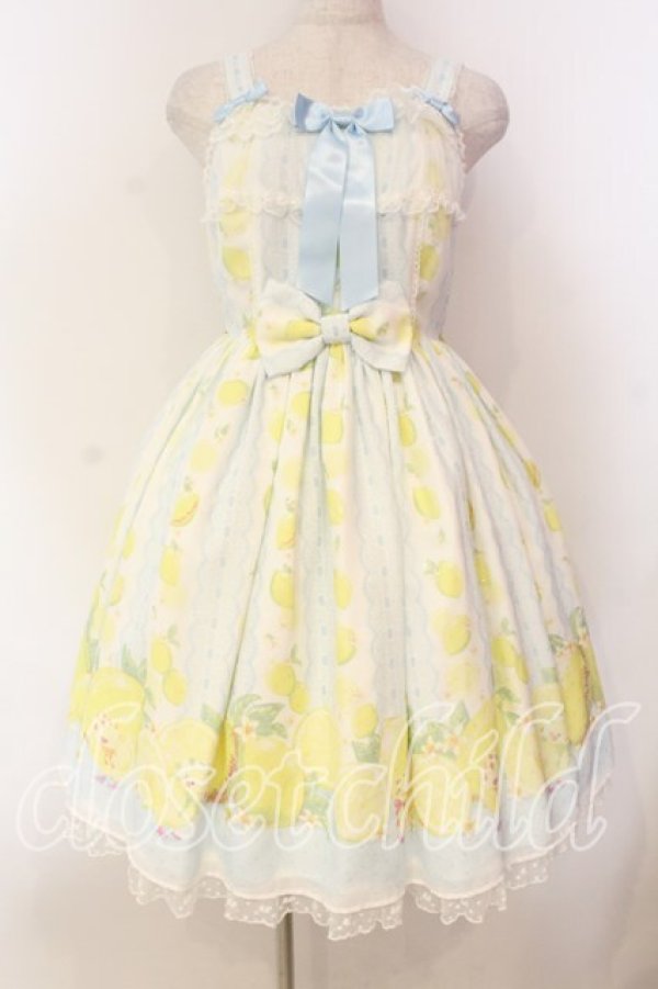 画像1: Angelic Pretty / Fruity Lemonジャンパースカート  サックス O-25-12-20-013-AP-OP-OW-OS (1)