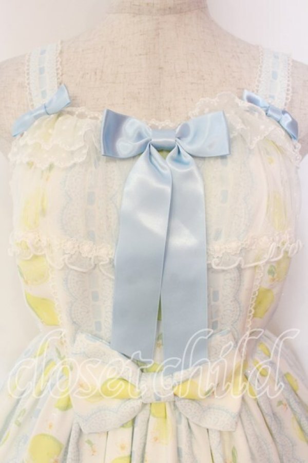画像2: Angelic Pretty / Fruity Lemonジャンパースカート  サックス O-25-12-20-013-AP-OP-OW-OS (2)