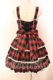 画像5: Angelic Pretty / Fancyタータンチェックジャンパースカート  ネイビー×アカ O-25-12-20-015-AP-OP-OW-OS (5)